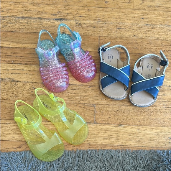 Toddler Girl Sandal Bundle Size 7/8 - Picture 1 of 9